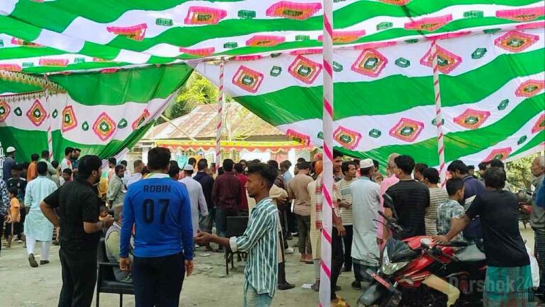 বিএনপি নেতা এ্যানিকে দাওয়াত না দেওয়ায় মাহফিল বন্ধ