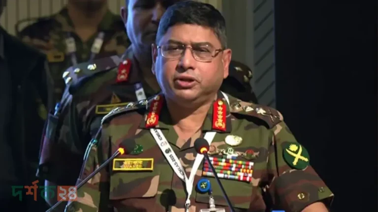 সেনাপ্রধানের বক্তব্য